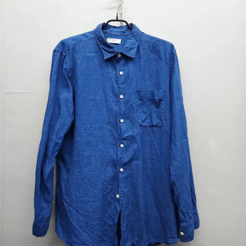 [BUNJANG] Uniqlo 100% Linen One-Pocket Shirt XL / 유니클로 원포켓 린넨100% 셔츠 XL(XL)