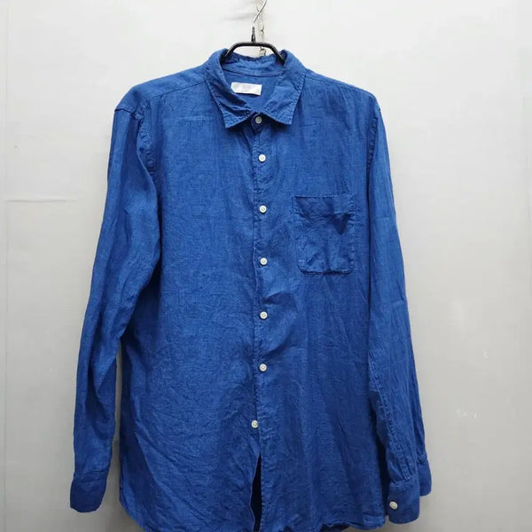 [BUNJANG] Uniqlo 100% Linen One-Pocket Shirt XL / 유니클로 원포켓 린넨100% 셔츠 XL(XL)