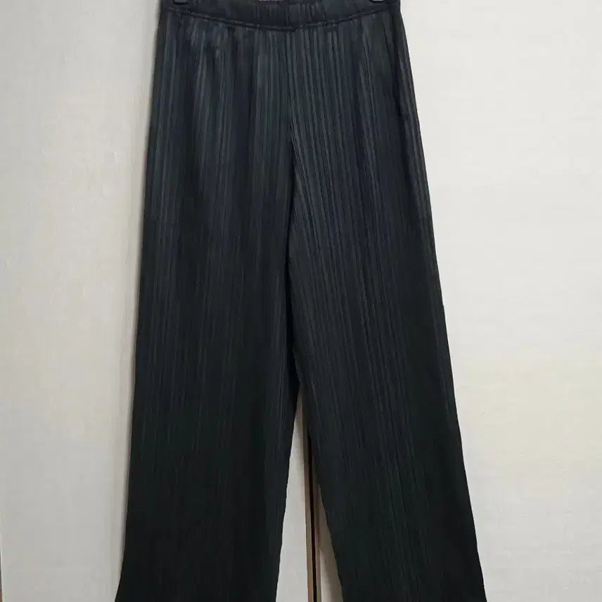[BUNJANG] LAPLI Pleated Pants Black (Size 55-77) / 거의 새옷)LAPLI 플리츠 바지 블랙 55~77