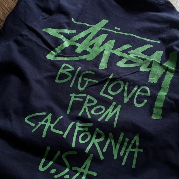[BUNJANG] Stussy Big Love Navy T-shirt Size M / 스투시 빅러브 네이비 사이즈m 새상품 팔아요