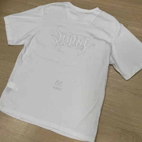 [BUNJANG] Juun.J 24SS Embroidered Logo T-Shirt White / [L] 준지 24SS 자수 로고 티셔츠 화이트