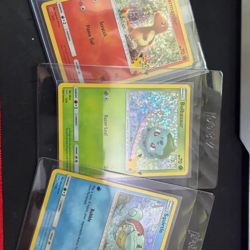 [BUNJANG] Pokemon 25th Anniversary McDonald's Promo Charmander, Bulbasaur, Squirtle Holo / 포켓몬카드 25주년 맥날 프로모 파이리 이상해씨 꼬부기 홀로