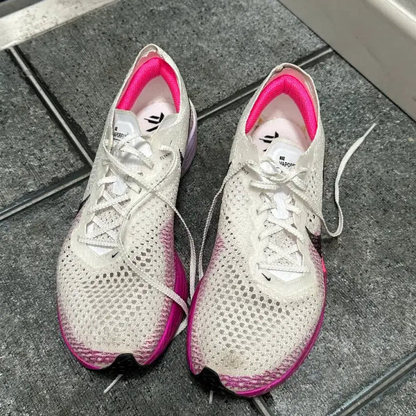 [BUNJANG] Nike ZoomX Vaporfly NEXT% White Vivid Purple Running Shoes / 나이키 줌X 베이퍼플라이 넥스트% 화이트 비비드 퍼플