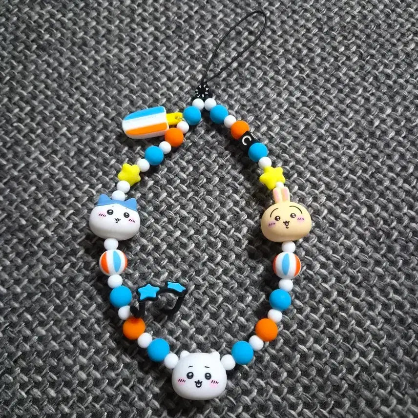 [BUNJANG] Chiikawa Usagi Beaded Charm / 우사기 치이카와 케이스티파이 비즈키링