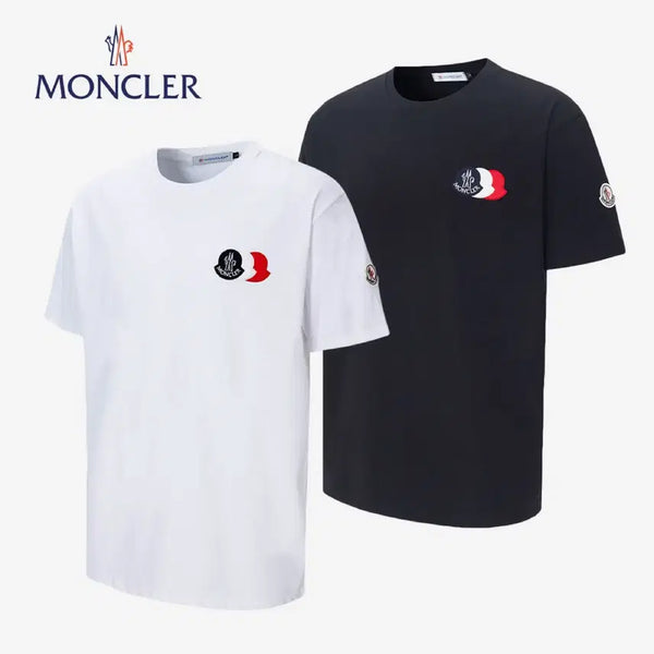 [BUNJANG] Moncler Logo Patch Crewneck T-Shirt / Moncler 로고 패치 크루넥 티셔츠