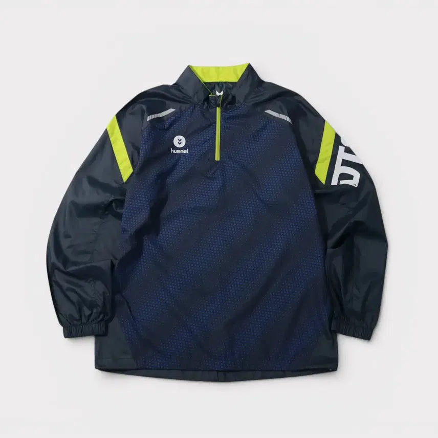 [BUNJANG] Hummel DTS Half-Zip Fleece Warm-up Windbreaker / [M] 험멜 DTS 반집업 피스테 웜업 바람막이