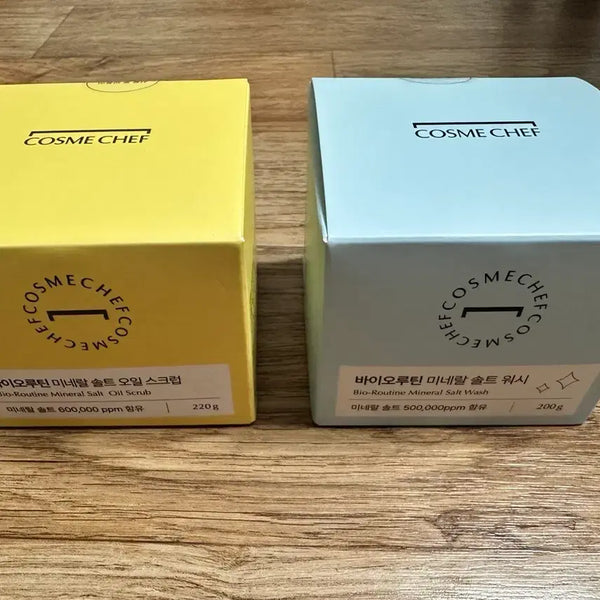 [BUNJANG] CosmeChef Salt Oil Scrub & Salt Wash Bundle Set / 코스메쉐프 솔트 오일 스크럽+솔트 워시 2개 일괄판매