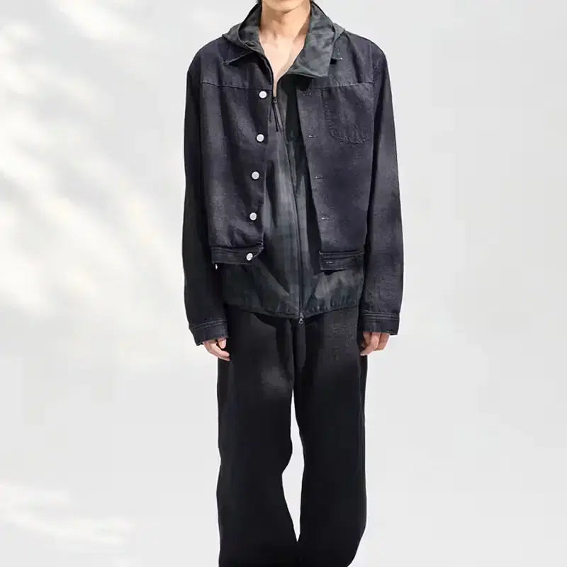[BUNJANG] POST ARCHIVE FASHION Curved Jeans Black L / 포스트 아카이브 팩션 파프 커브드 진 블랙 L