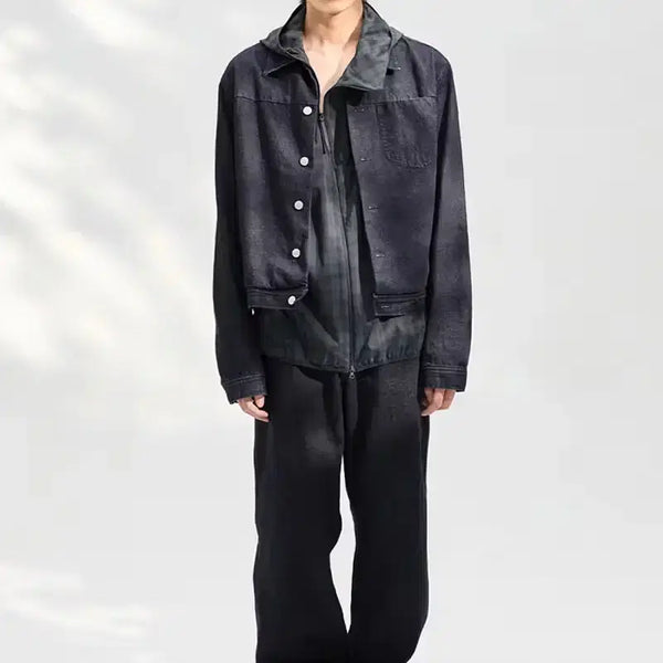 [BUNJANG] POST ARCHIVE FASHION Curved Jeans Black L / 포스트 아카이브 팩션 파프 커브드 진 블랙 L