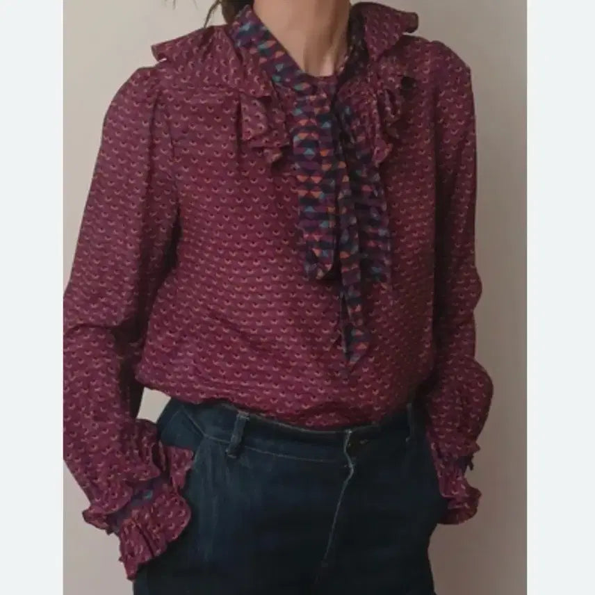 [BUNJANG] Marc Jacobs Tie Blouse / [정품]Marc Jacobs 마크 제이콥스 타이 블라우스