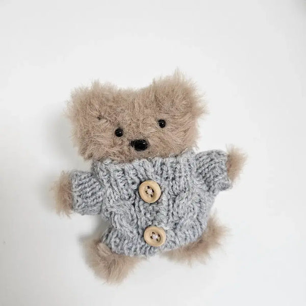 [BUNJANG] Handmade Mori Doll Bear Keychain / 모루인형 곰 키링