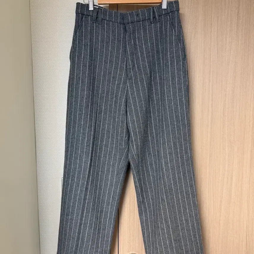 [BUNJANG] STU Stripe Wool Pants / STU 스트라이프 울 팬츠