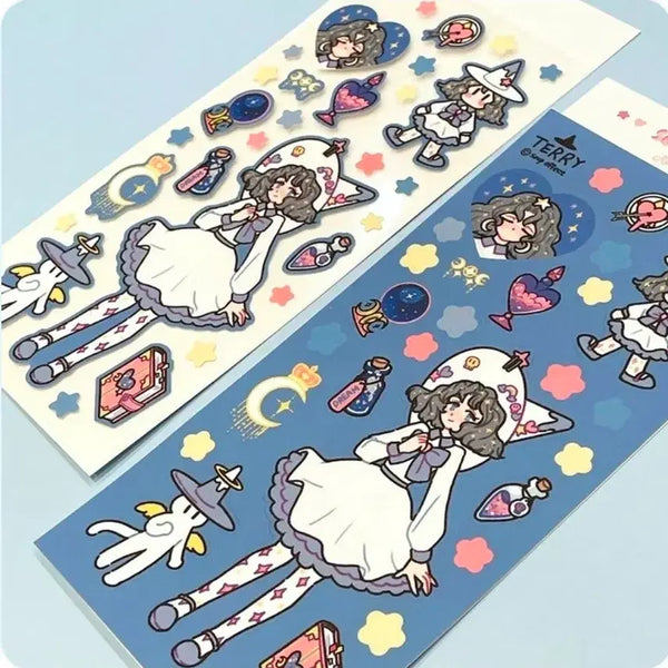 [BUNJANG] Soup Effect Terry Character Sticker / 수프효과 테리 인물 스티커
