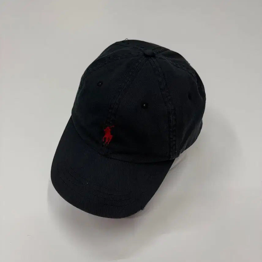 [BUNJANG] Polo Ralph Lauren Cotton Chino Black Ball Cap Hat / 폴로 랄프 로렌 코튼 치노 블랙 볼캡 모자