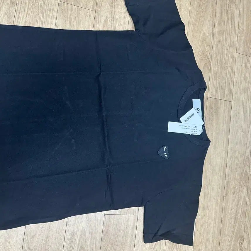 [BUNJANG] Comme des Garçons Appliqué T-Shirt Black / 꼼데가르송 와펜 반팔티 블랙