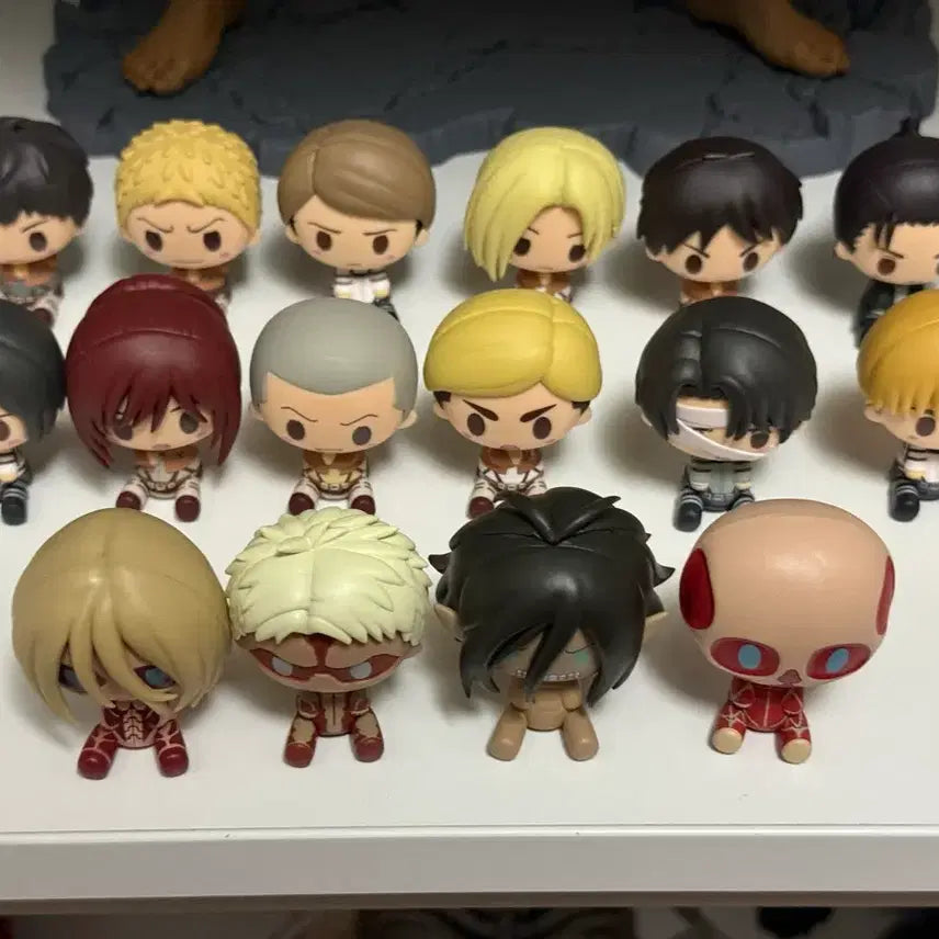 [BUNJANG] Attack on Titan Chokonoko Ichiban Kuji Set (17 Types) / 진격의거인 초코노코 17종 제일복권