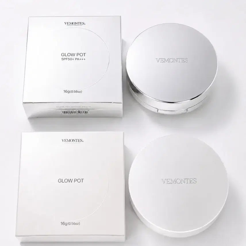 [BUNJANG] Be Mote Paris Glow Pot Cushion White Mirror / 베몽테스 글로우팟 쿠션 화이트 미러