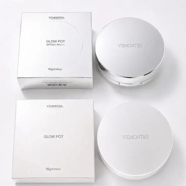 [BUNJANG] Be Mote Paris Glow Pot Cushion White Mirror / 베몽테스 글로우팟 쿠션 화이트 미러