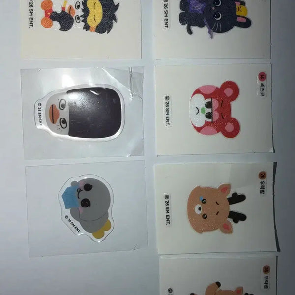 [BUNJANG] RIIZE TTOYANGDEOK LIZCO URACKBAM SONGYONGDORI Bundle Set Stickers / 라이즈 띠부씰 토냥덕 리즈코 우락밤 똘병 송용돌이