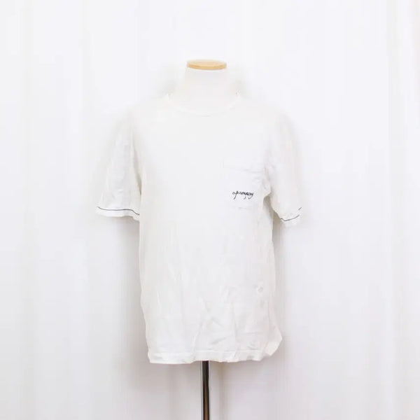 [BUNJANG] CP Company Men's Cotton Essential Short Sleeve Round Neck T-Shirt White / [정품] CP컴퍼니 남성 면 반팔 라운드티 105 상상샵
