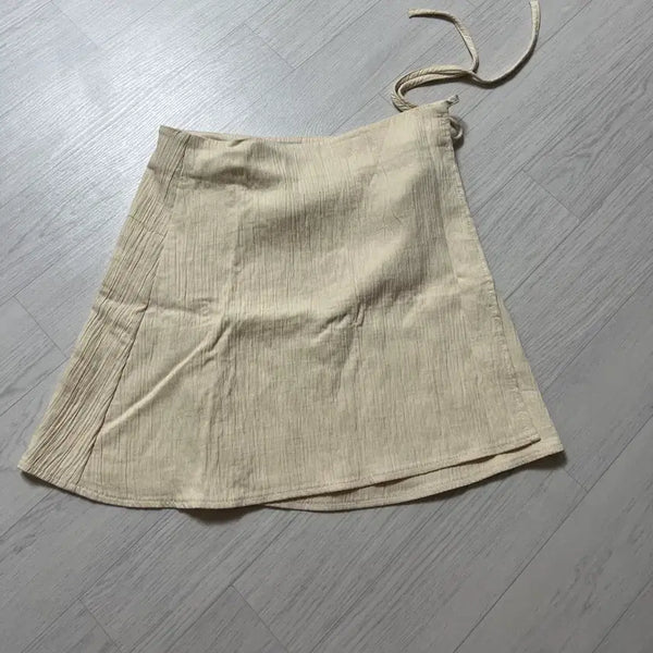 [BUNJANG] ZARA Beige Wrap Skirt XS / ZARA 베이지 랩 스커트 XS