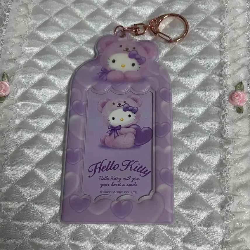 [BUNJANG] Sanrio Hello Kitty Stationery Photocard Holder Heart Bear Idol / 산리오 헬로키티 문방구 포카홀더 포토카드 홀더 하트베어 아이돌