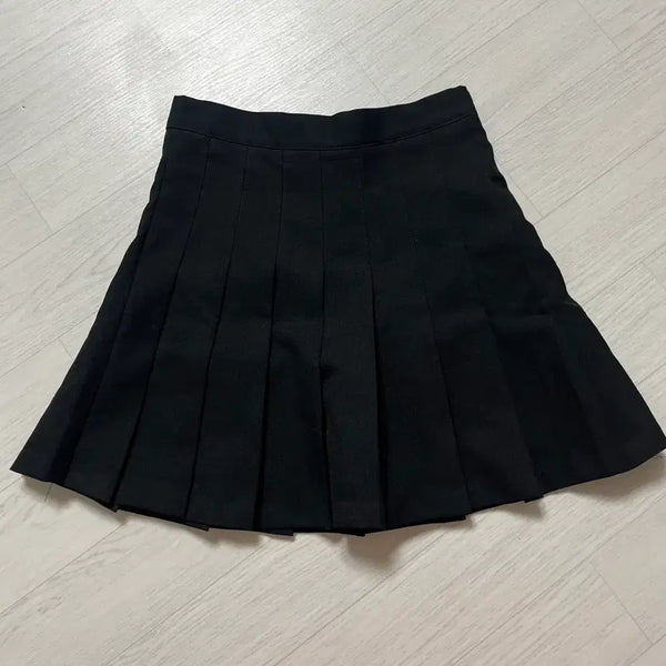 [BUNJANG] Black Pleated Skirt - Size S / 블랙 플리츠 스커트 S사이즈