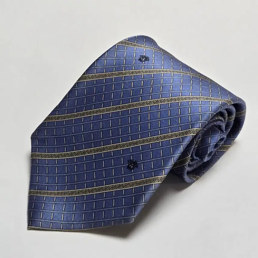 [BUNJANG] Gianni Versace Silk Necktie Blue / 지안니 베르사체 실크 넥타이 블루