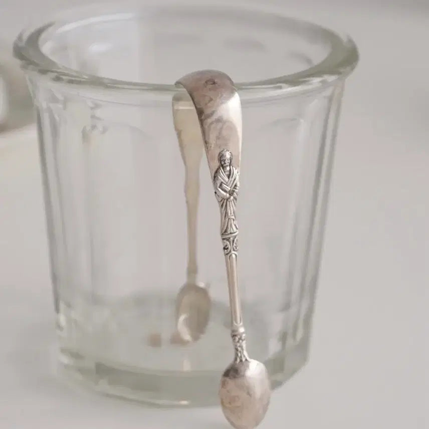 [BUNJANG] Vintage Silver-Plated Sugar Tongs (Sugar Cube Tongs) with Ancient Greek Figure / 빈티지 실플슈가 텅, 각설탕 집게