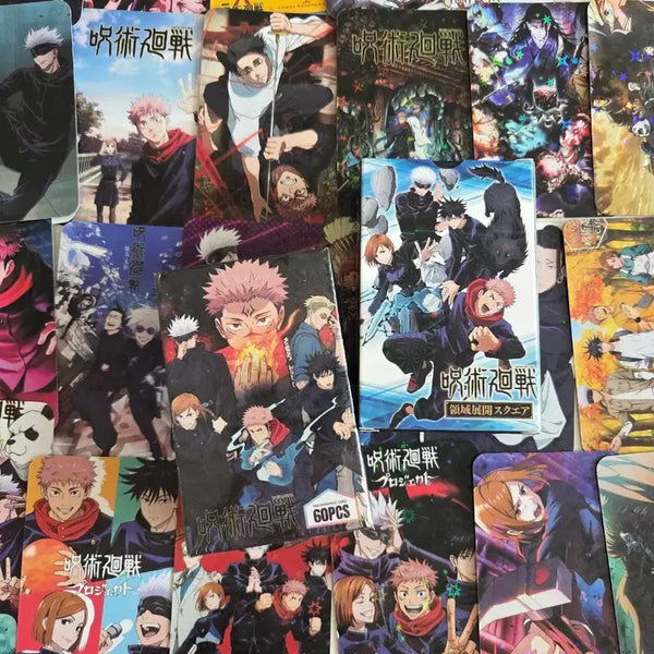 [BUNJANG] Jujutsu Kaisen Holographic Photocard Set (60 pcs, Unsealed) / [미오픈] 60장 주술회전 홀로그램 포토카드 비공굿