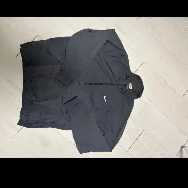 [BUNJANG] Nike x Stussy Anorak Jacket Black / 나이키스투시 아노락