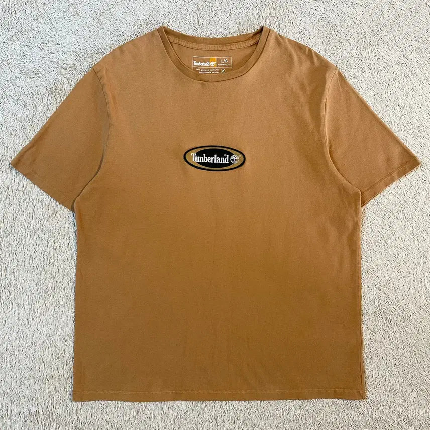 [BUNJANG] Timberland Circle Patch Logo Short Sleeve T-Shirt / [L] 팀버랜드 TIMBERLAND 써클 패치로고 반팔 티셔츠