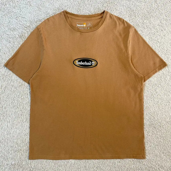 [BUNJANG] Timberland Circle Patch Logo Short Sleeve T-Shirt / [L] 팀버랜드 TIMBERLAND 써클 패치로고 반팔 티셔츠