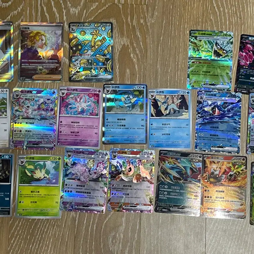[BUNJANG] Pokemon Card Briar SAR, Eeveelutions, Various Holos & EX (Chinese Version) / 포켓몬카드 브라이어sar, 이브이즈, 각종 힛 및 ex