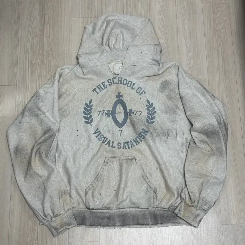 [BUNJANG] Lost Found Supply Damaged Hoodie Size 1 / 로스트 타운서플라이 데미지드 후디 1
