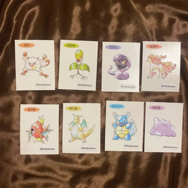 [BUNJANG] Pokemon 30th Anniversary Artwork Ttibsseal - Various Pokemon / 포켓몬스터 30주년 아트웍 띠부씰 어니부기 메타몽 잉어킹 망나뇽 날쌩마 등