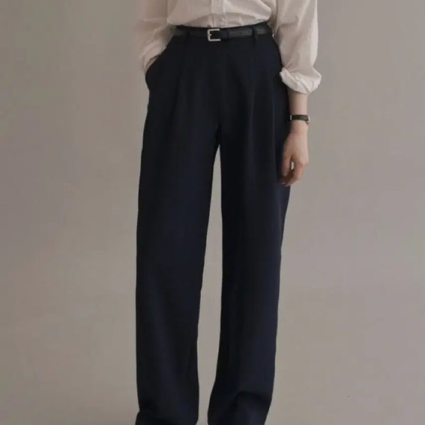 [BUNJANG] Slowand Moment Two Cover All Day Slacks Dark Navy Short M / 슬로우앤드 모먼트 투커버 올데이슬랙스 다크네이비 숏 M
