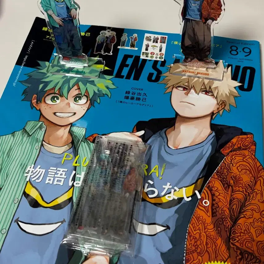 [BUNJANG] My Hero Academia Men's Non-no Magazine Acrylic Stand & Sticker / 나히아 맨즈논노 잡지 아크릴 스탠드 스티커