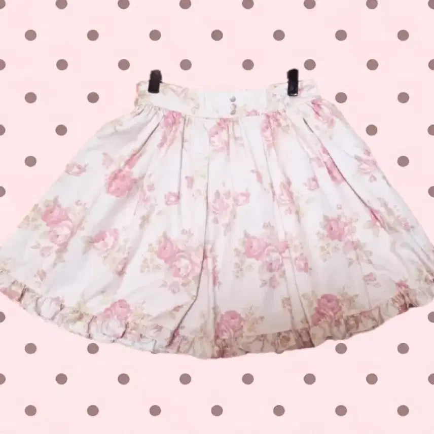 [BUNJANG] Lizlisa Flower Pattern Frill Skirt / 9/8까지)리즈리사 플라워 패턴 프릴 스커트 치마 꽃무늬 일브 짜잔씨 히메갸루