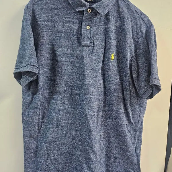 [BUNJANG] Polo Ralph Lauren Blue Short-Sleeve Polo Shirt Size 105 / 폴로 랄프로렌 반팔 카라티 블루 105사이즈입니다
