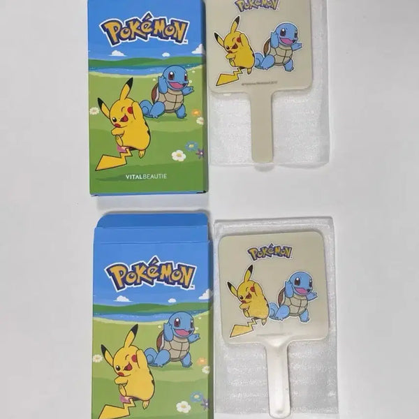 [BUNJANG] Pokemon Pikachu & Squirtle Hand Mirror / 포켓몬 피카츄 꼬부기 손거울