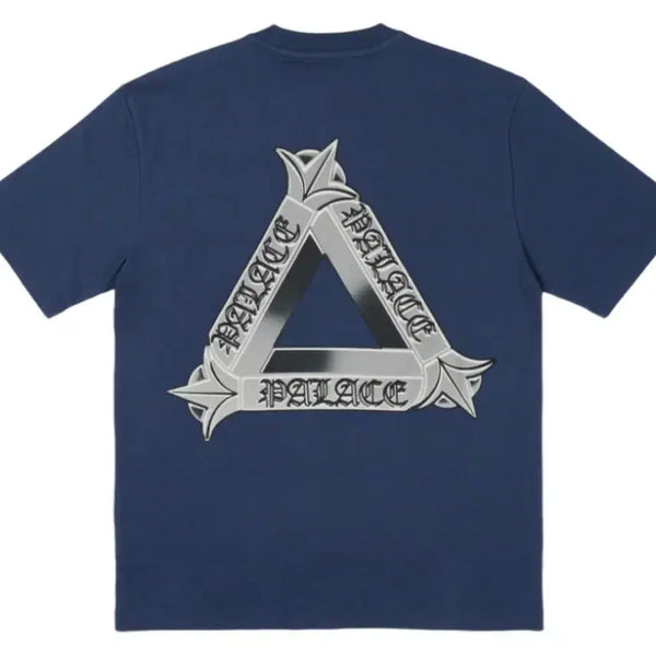 [BUNJANG] Palace Tri-Logo T-Shirt Navy XXL / 팔라스 트라이오지 티셔츠 네이비 XXL