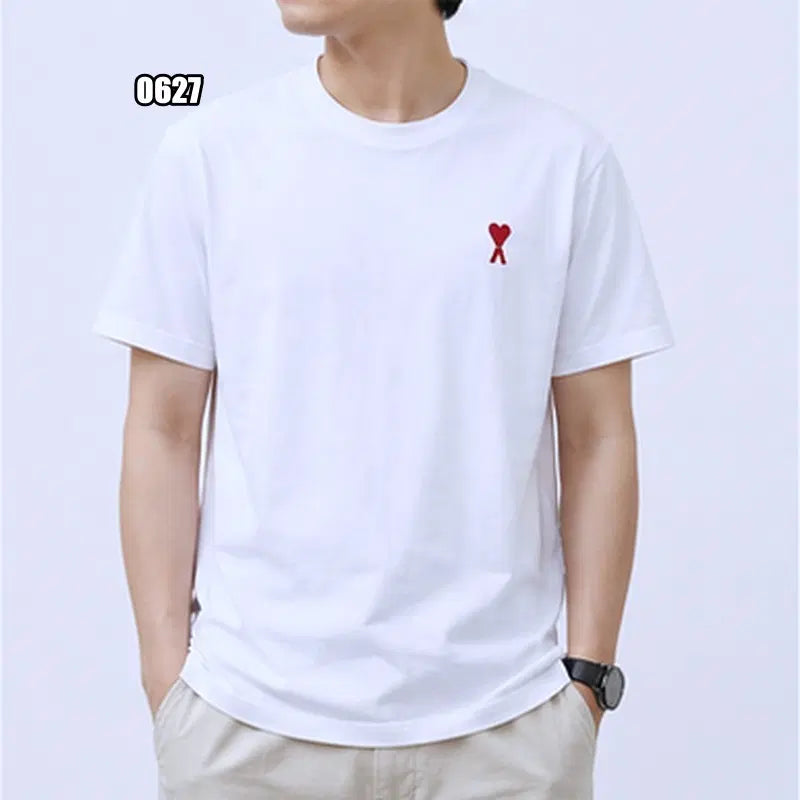 [BUNJANG] AMIRI Small Red Heart Logo Short Sleeve T-Shirt / M 아미 스몰 레드하트 로고 반팔 티셔츠