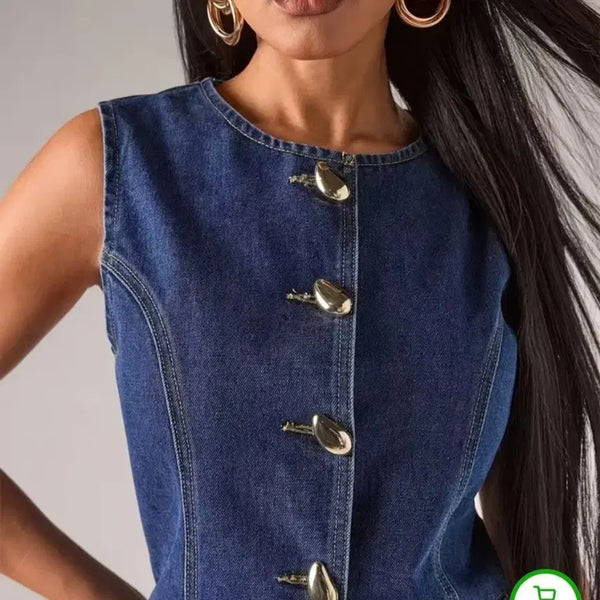 [BUNJANG] Denim Vest / 청 데님 조끼  베스트