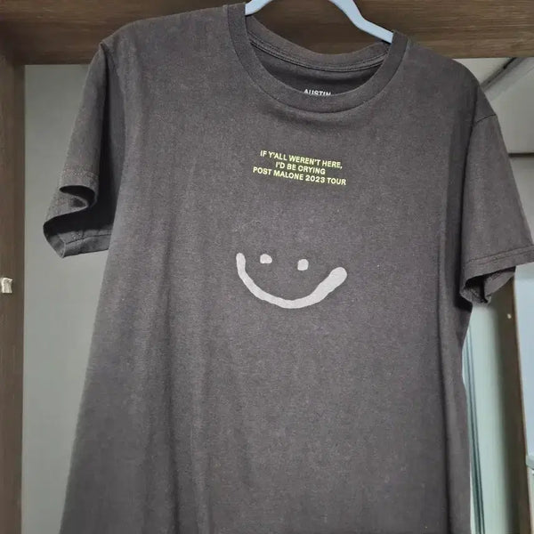 [BUNJANG] Post Malone 2023 Tour Smile T-Shirt / 포스트 말론 2023 투어 스마일 티셔츠