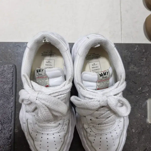 [BUNJANG] Mihara Yasuhiro Wayne OG Sole Leather Low-Top Sneakers White / 미하라 야스히로 웨인 og 솔 레더 로우탑 스니커즈 화이트