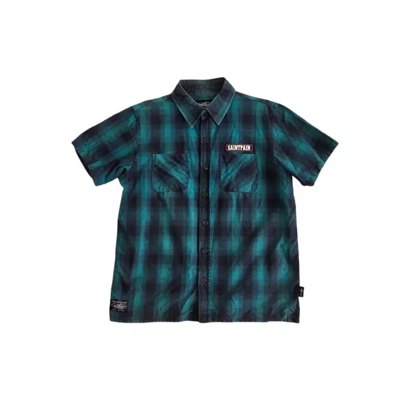[BUNJANG] Saintpain Check Short Sleeve Shirt XL / Saintpain 세인트페인 체크 반팔 셔츠
