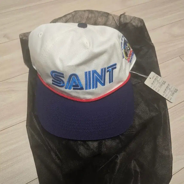 [BUNJANG] SAINT Michael Sega Ball Cap White/Navy / SAINT 세인트 마이클 sega 세가 화이트/네이비