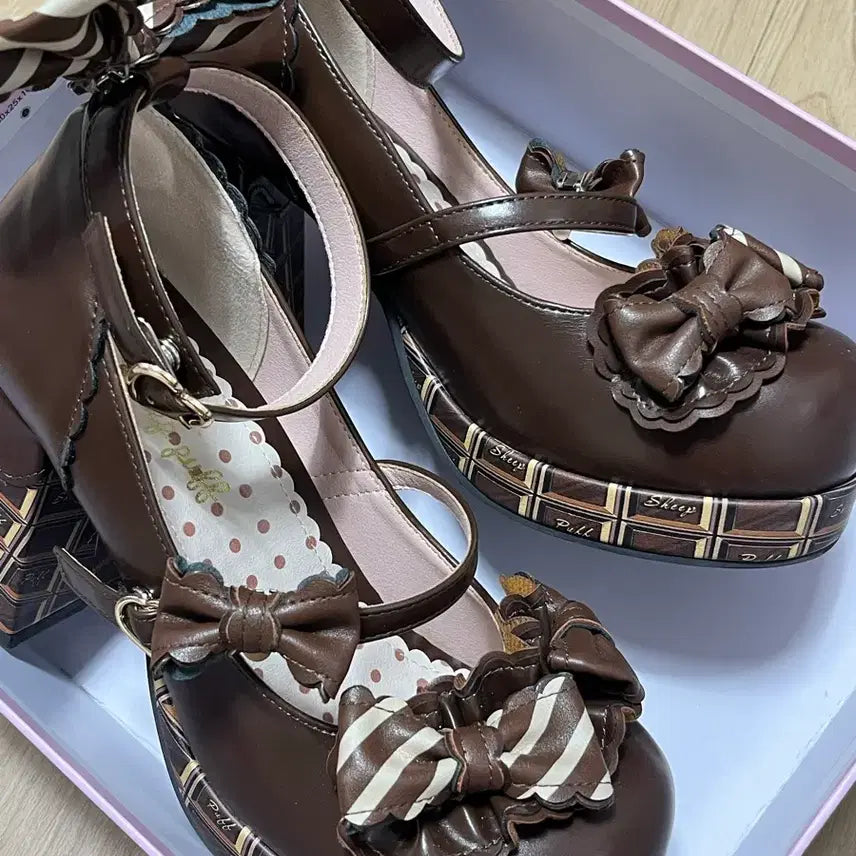 [BUNJANG] Angelic Pretty Chocolate Motif Lolita Shoes / 타오바오 초코렛 구두 / 엔젤릭 프리티 베이비더스타샤인