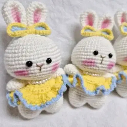 [BUNJANG] Handmade Ruffled Rabbit Charm / 프릴토끼키링